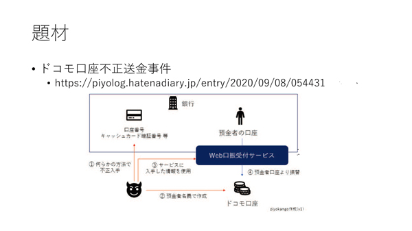 攻撃手法とその対策について勉強。